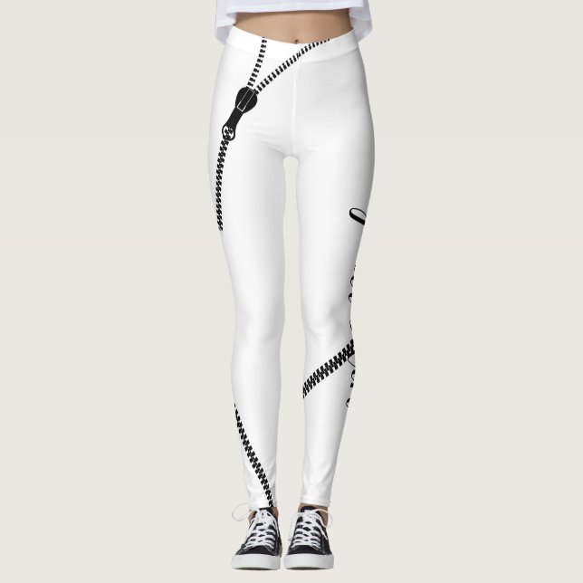 Unter "Ihre Haut": Zipper-Pants Leggings (Vorderseite)