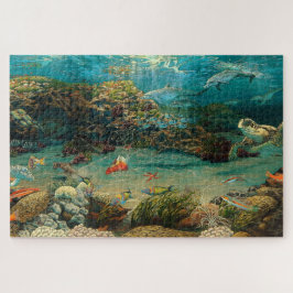 Unter Meer/Ozean Delphine/Meeresschildkröte/Cartoo Puzzle