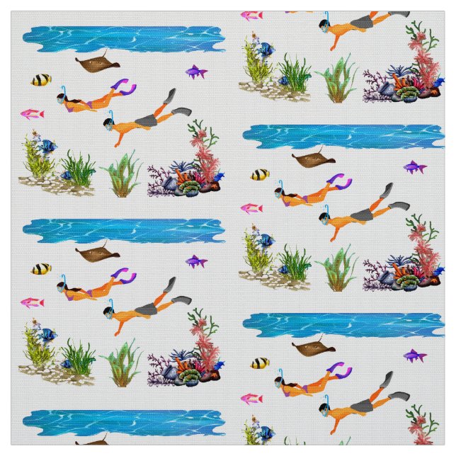 Unter Meerblick Stoff (Muster)