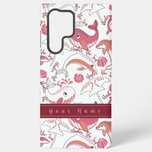 Unter Meeresspiegeln Niedliche Meerestiere drucken Samsung Galaxy Hülle