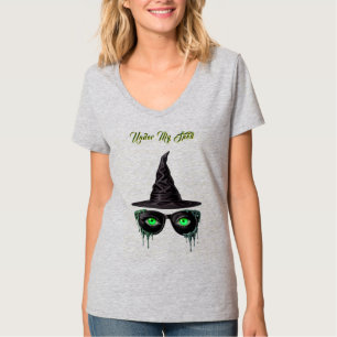 Unter meinem Zauber - grüne Augen Hexe T-Shirt