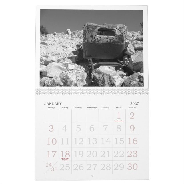 Unter Mojave-Himmeln… Kalender (Jan 2027)
