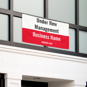 Unter neuer Geschäftsführung Geschäft Name Rot Sch Banner