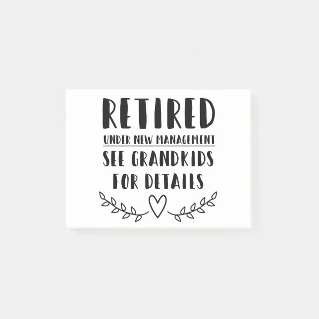 unter neuer Leitung Post-it Klebezettel (Vorderseite)