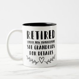 unter neuer Leitung Zweifarbige Tasse