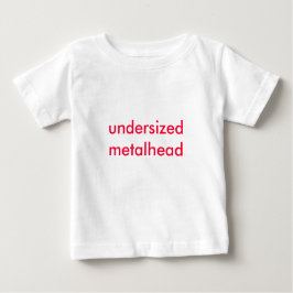 unter Normalgröße liegendes metalhead Baby T-shirt