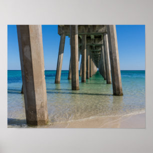 Unter Pensacola Beach Pier Poster