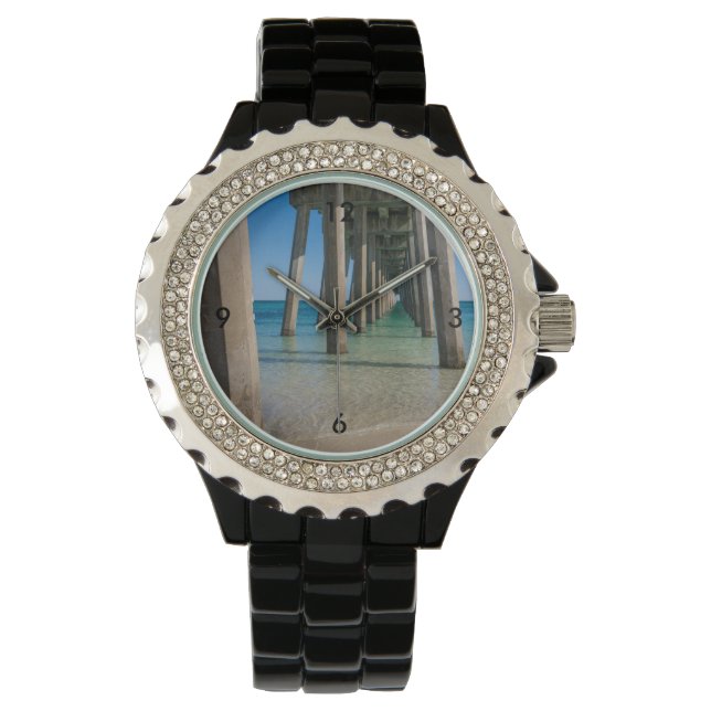 Unter Pensacola Beach Pier Watch Armbanduhr (Vorderseite)