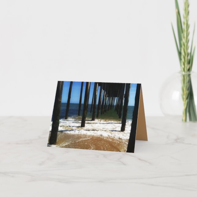 Unter Pier Ocean Card Karte (Vorderseite)