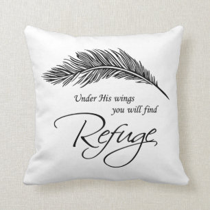 Unter seinen Flügeln finden Sie das Flüchtlingsk Kissen