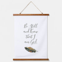 Unter seinen Wings|Watercolor Feather Poster|Psalm