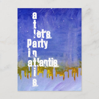 "UNTER THEMED PARTY EINLADUNG DEM MEER" ATLANTIS