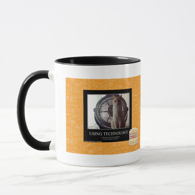 Unter Verwendung der Technologie Tasse (Links)