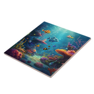 unter Wasser Behalten oder gestalten Sie Ihr eigen Fliese