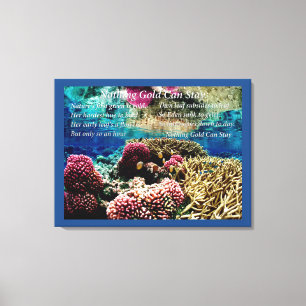 Unter Wasser Leinwanddruck