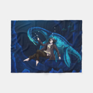 Unter Wasser mit einem Plesiosaurus Fleecedecke