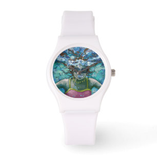 Unter Wasser schwimmen Armbanduhr