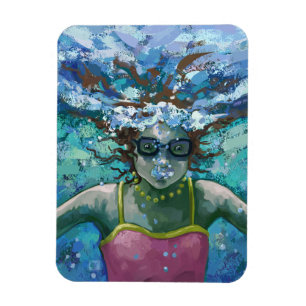 Unter Wasser schwimmen Magnet