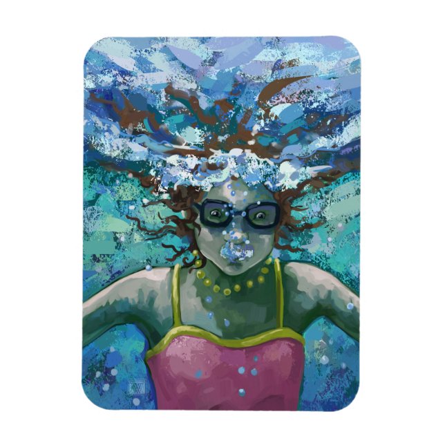 Unter Wasser schwimmen Magnet (Vertikal)