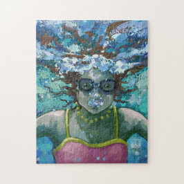 Unter Wasser-Schwimmen Puzzle