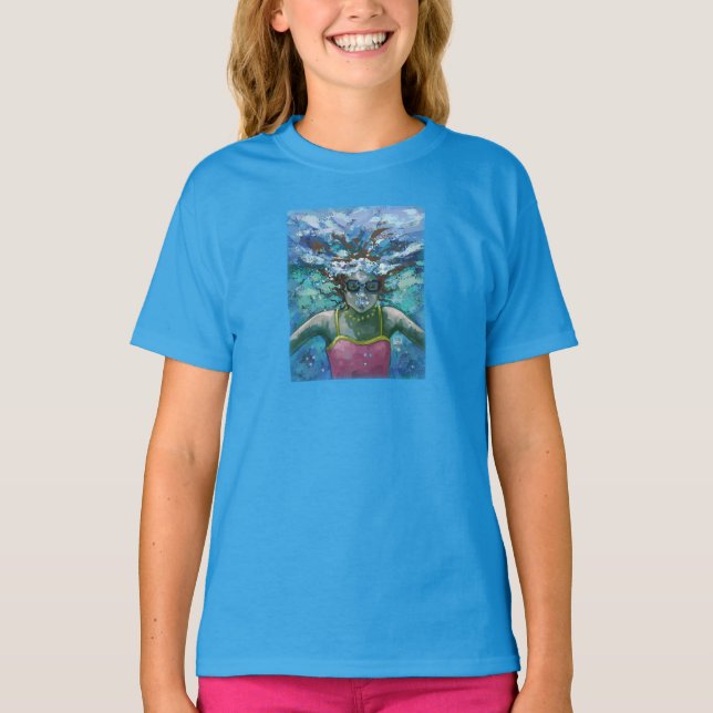 Unter Wasser schwimmen T-Shirt (Vorderseite)