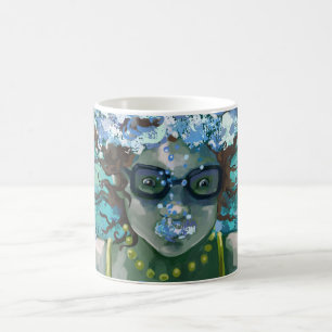 Unter Wasser schwimmen Tasse