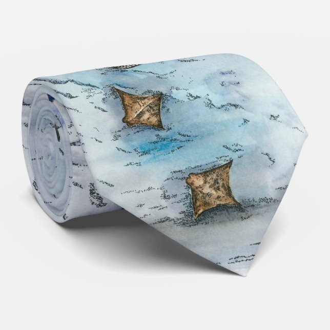 Unter Wasser Themed Neck Tie Krawatte (Gerollt)