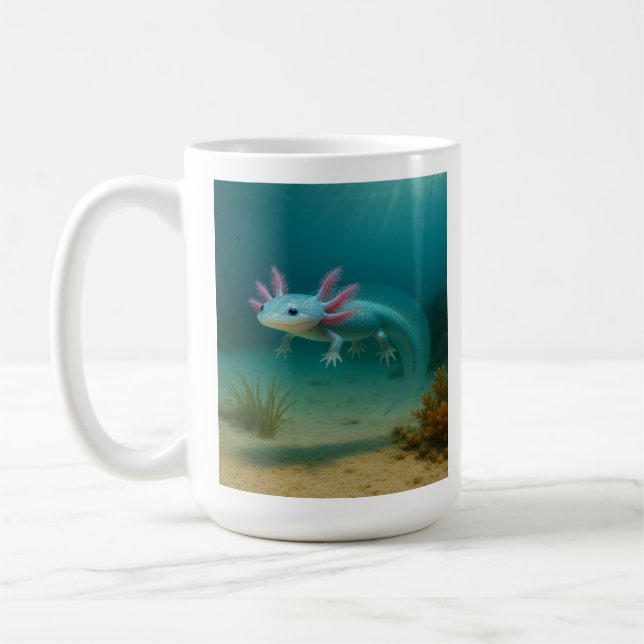 Unter Wasser Wunder: Der Axolotl Kaffeetasse (Links)