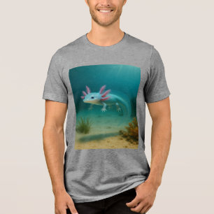 Unter Wasser Wunder: Der Axolotl Tri-Blend Shirt
