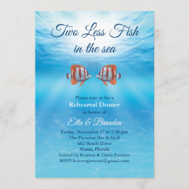 Unter Wasser zwei weniger Fische in der Probe Einladung