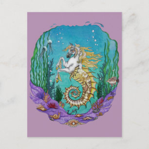 Unter WasserPferd Postkarte