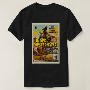 Unter Western Stars Cowboy Poster T - Shirt