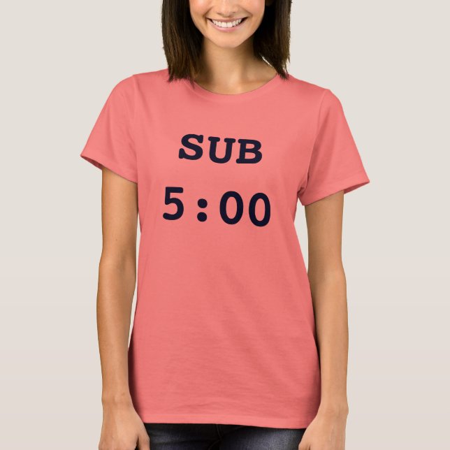 Unterabschnitt 5:00 T-Shirt (Vorderseite)