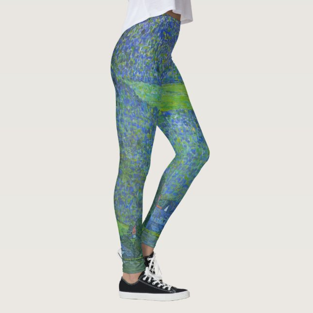 Unterach am Attersee bei Klimt, Vintager Jugendsti Leggings (Rechts)