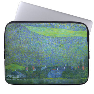 Unterach am Attersee von Klimt, Vintage Art Nouvea Laptopschutzhülle
