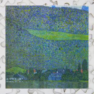 Unterach am Attersee von Klimt, Vintage Art Nouvea Puzzle