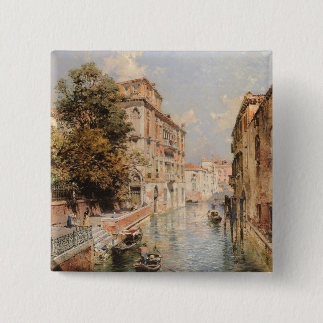 Unterbergers Venedig-Knopf Button (Vorderseite)