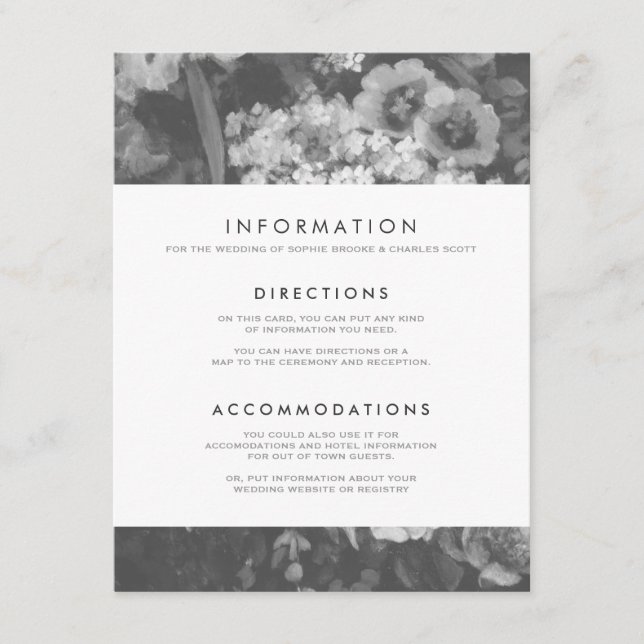 Unterbewertete Elegant Wedding Enclosure Card Begleitkarte (Vorderseite)