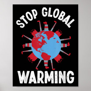 Unterbinden des globalen Klimaschutzes Poster