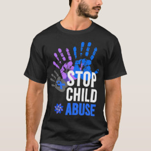 Unterbinden von Kindesmissbrauch - Präventionswarn T-Shirt