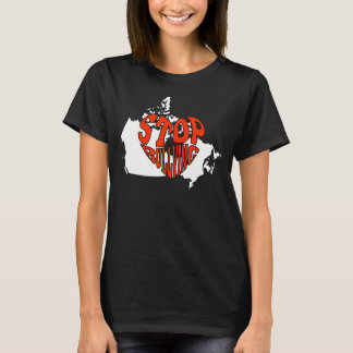 Unterbinden von Mobbing Orange Liebe Kanada Karten T-Shirt
