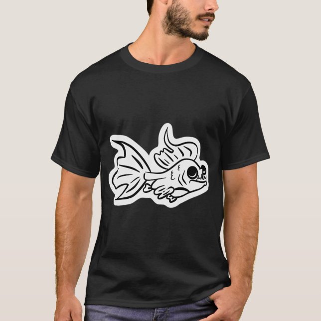 Unterbiss dummer Fisch T-Shirt (Vorderseite)