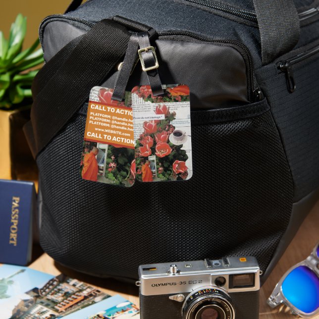 Unterbrechen Sie die Kaffeezeit am Morgen nicht Gepäckanhänger (Vorderseite & Rückseite)