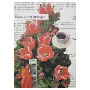 Unterbrechen Sie die Kaffeezeit am Morgen nicht Klemmbrett