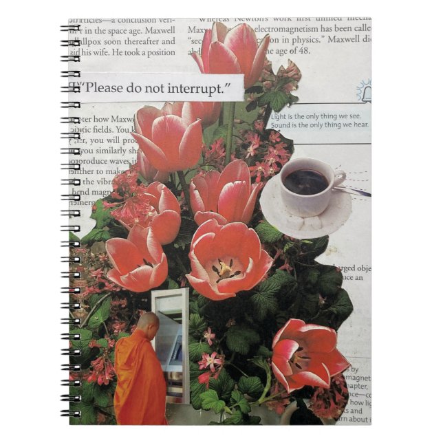 Unterbrechen Sie die Kaffeezeit am Morgen nicht Notizblock (Vorderseite)