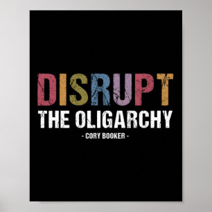 Unterbrechen Sie die Oligarchie Cory Booker Resist Poster