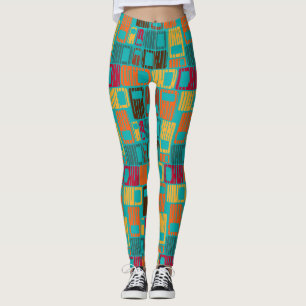 Unterbrechte Rechtecke Leggings