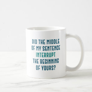 Unterbrechung Kaffeetasse