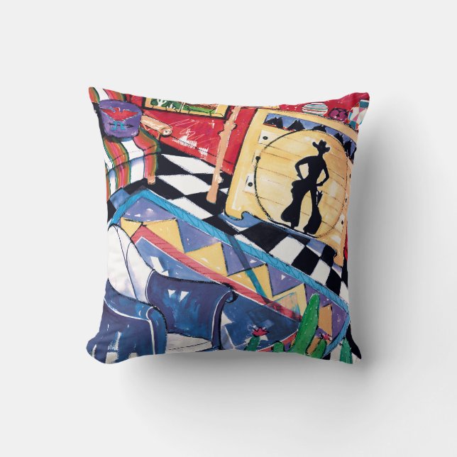 Unterdessen hinter am Ranchkissen Kissen (Vorderseite)