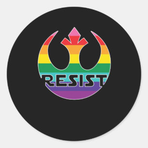 Unterdrückung von LGBT - Rebellion - Widerstand ge Runder Aufkleber